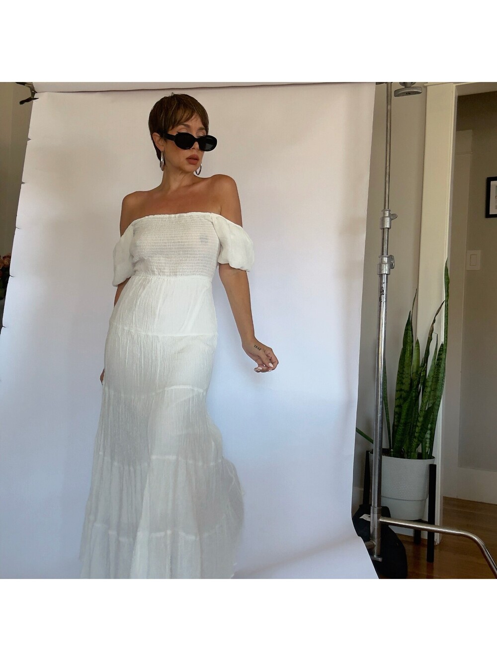 Off the Shoulder Maxi Dress